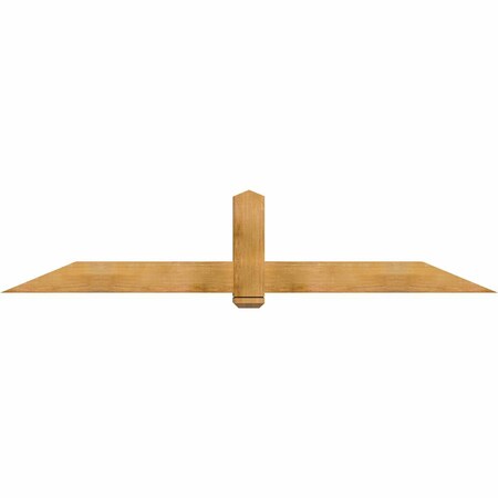 Ekena Millwork Eugene Rough Sawn Timber Gable Bracket, Western Red Cedar, 96"W x 20"H x 6"D x 6"F, 5/12 Pitch GBW096X20X0606EUG00RWR